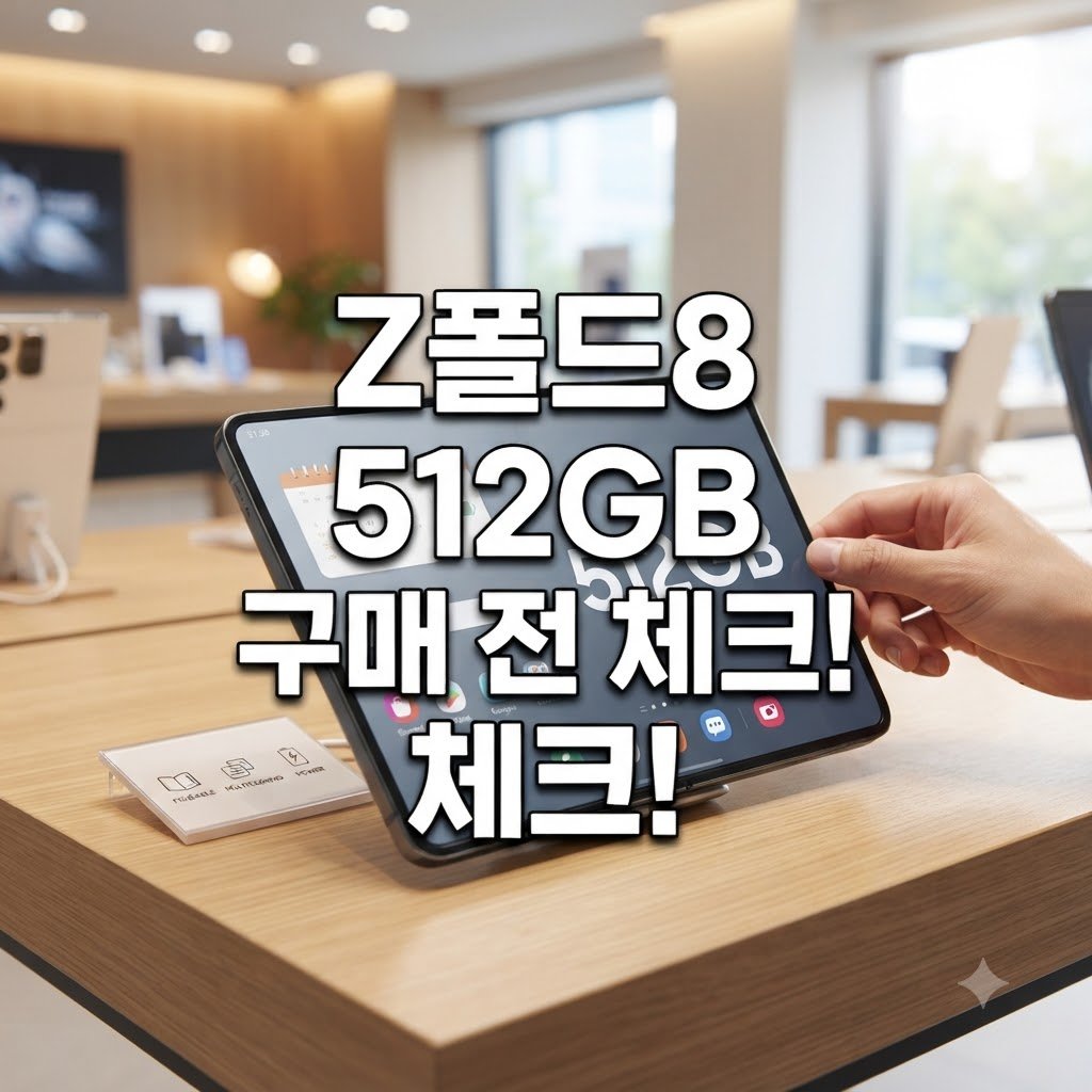 z폴드8 512GB 구매 전 꼭 확인할 사항