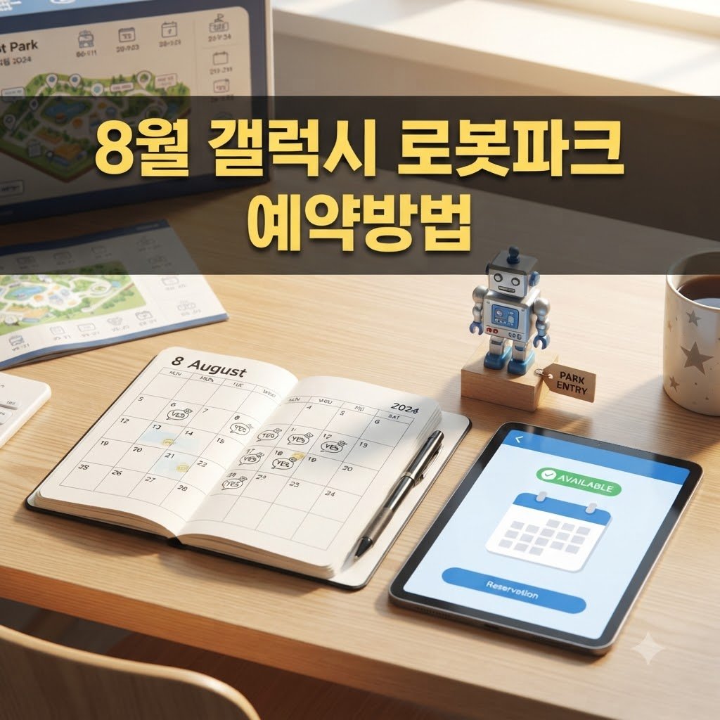 갤럭시 로봇파크 8월 예약 방법과 간편 신청 절차