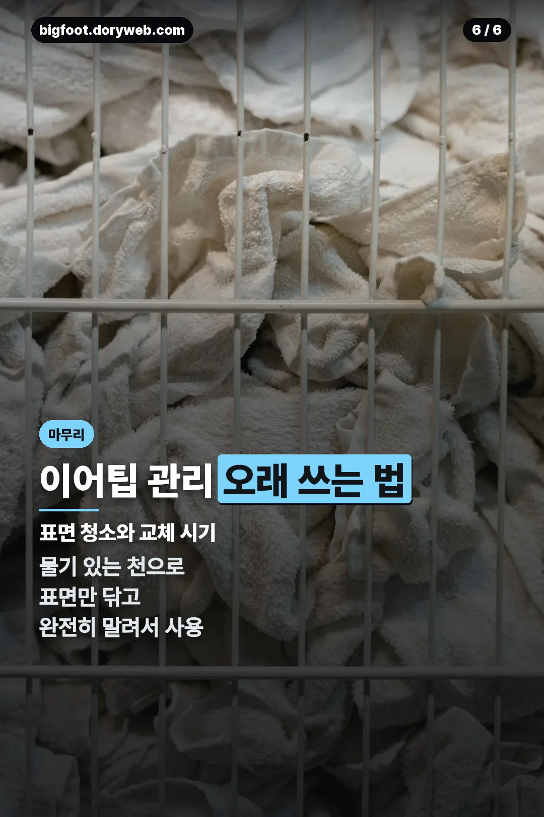 이어팁 관리하는 법