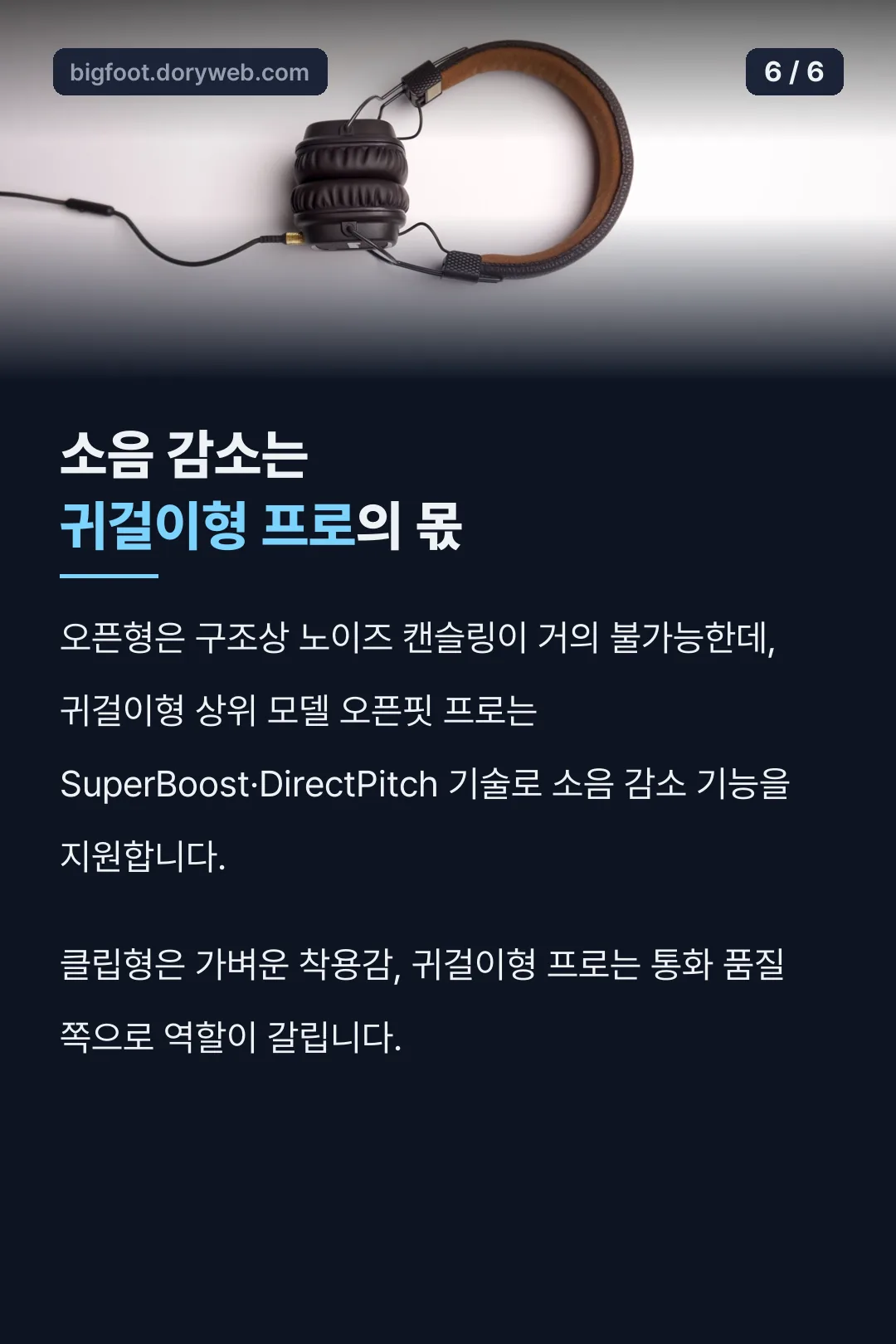 소음 감소는 귀걸이형 프로